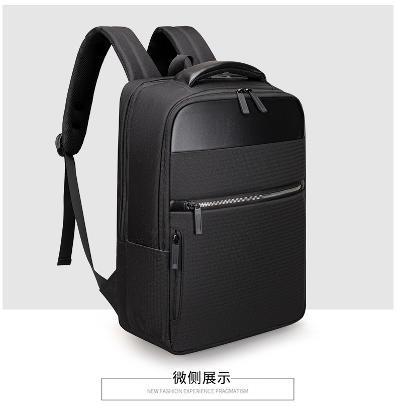 Backpack Urban Simple Casual Commuter Backpack Men's 15.6-inch Laptop Bag Usb Business Backpack display picture 6