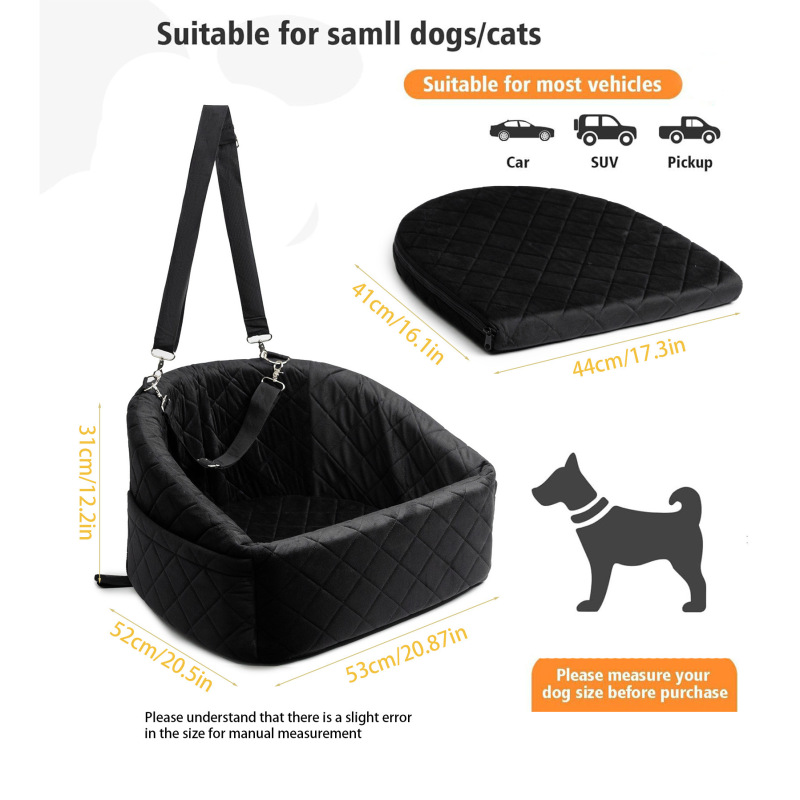 スポット防水カーシートは小型犬ペットシートに適しており、収納袋付き、ベルトを挟む|undefined