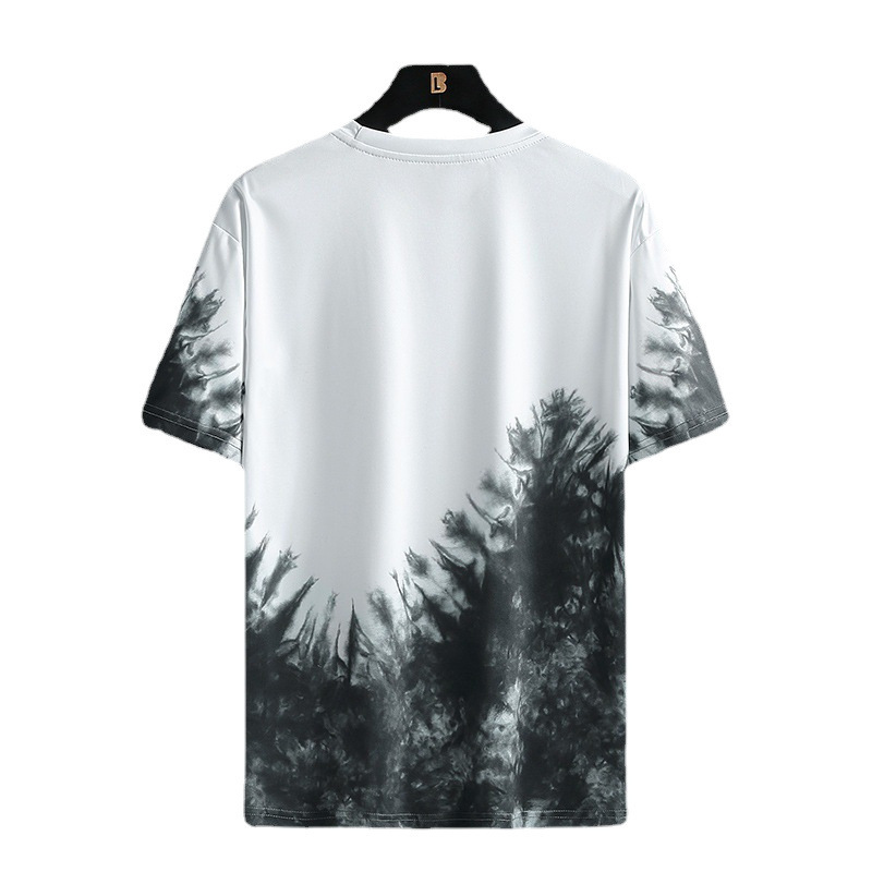 2023 nuevo verano de hombre camiseta de manga corta camiseta de moda suelta camiseta de media manga gradiente ropa de hombre ropa de moda para hombres