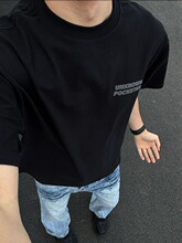 国潮小众街头字母印花宽松百搭休闲短袖T恤男夏季新衣黑色白灰棉