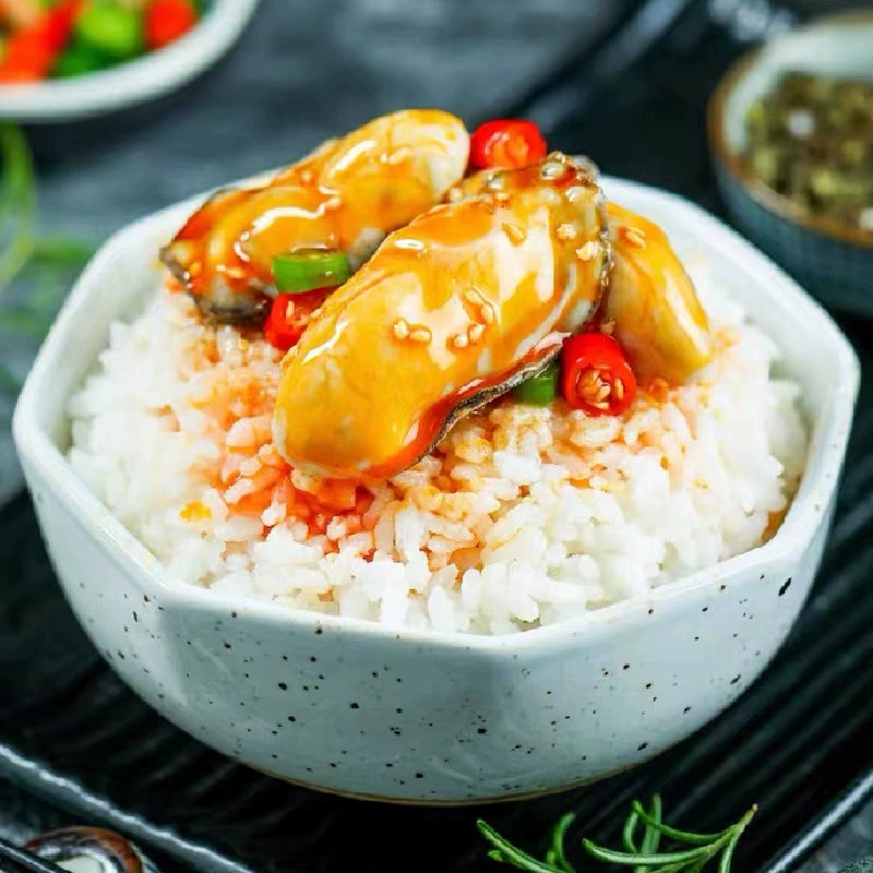 Garlic oyster canned large can sea seas with seafood cooked spicy oyster fresh fan sea oyster snacks under meals