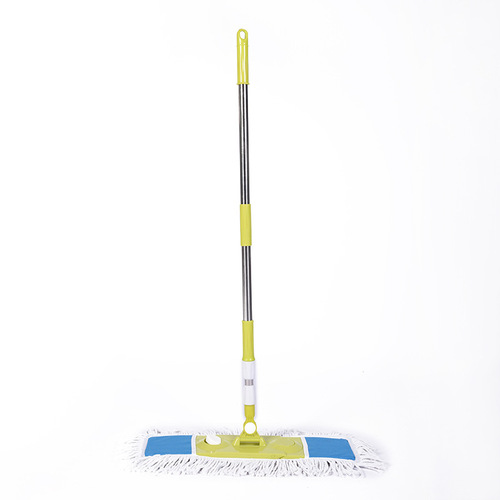 Large 65cm flat mop with extended cotton thread stainless steel dust mop factory direct sales one piece drop shipping