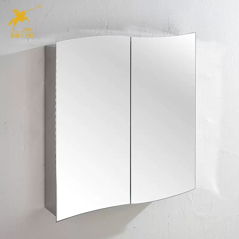智能卫浴双开门镜柜浴室镜简约挂墙卫生间镜子储物收纳壁挂不锈钢