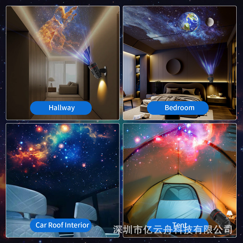 新しいクロスボーダーミニ星空投影ランプ壁ランプテーブルランプフォーカスランプナイトライト高精細雰囲気ライトギフト|undefined