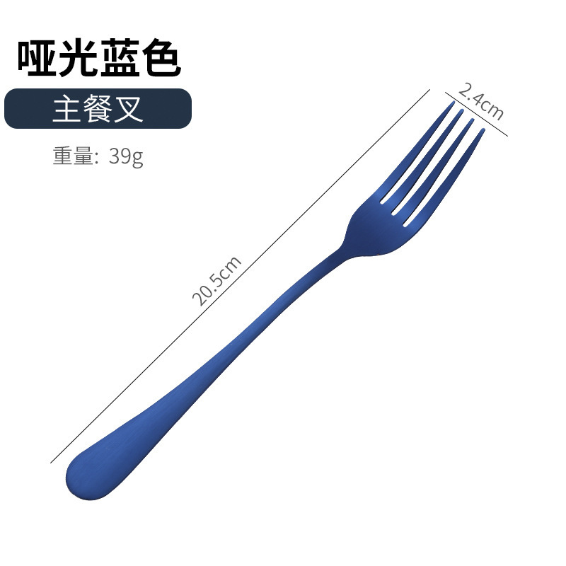 アマゾンクロスボーダー1010ステンレス食器セットチタンメッキマット黒洋食ステーキナイフフォークスプーン5セット|undefined