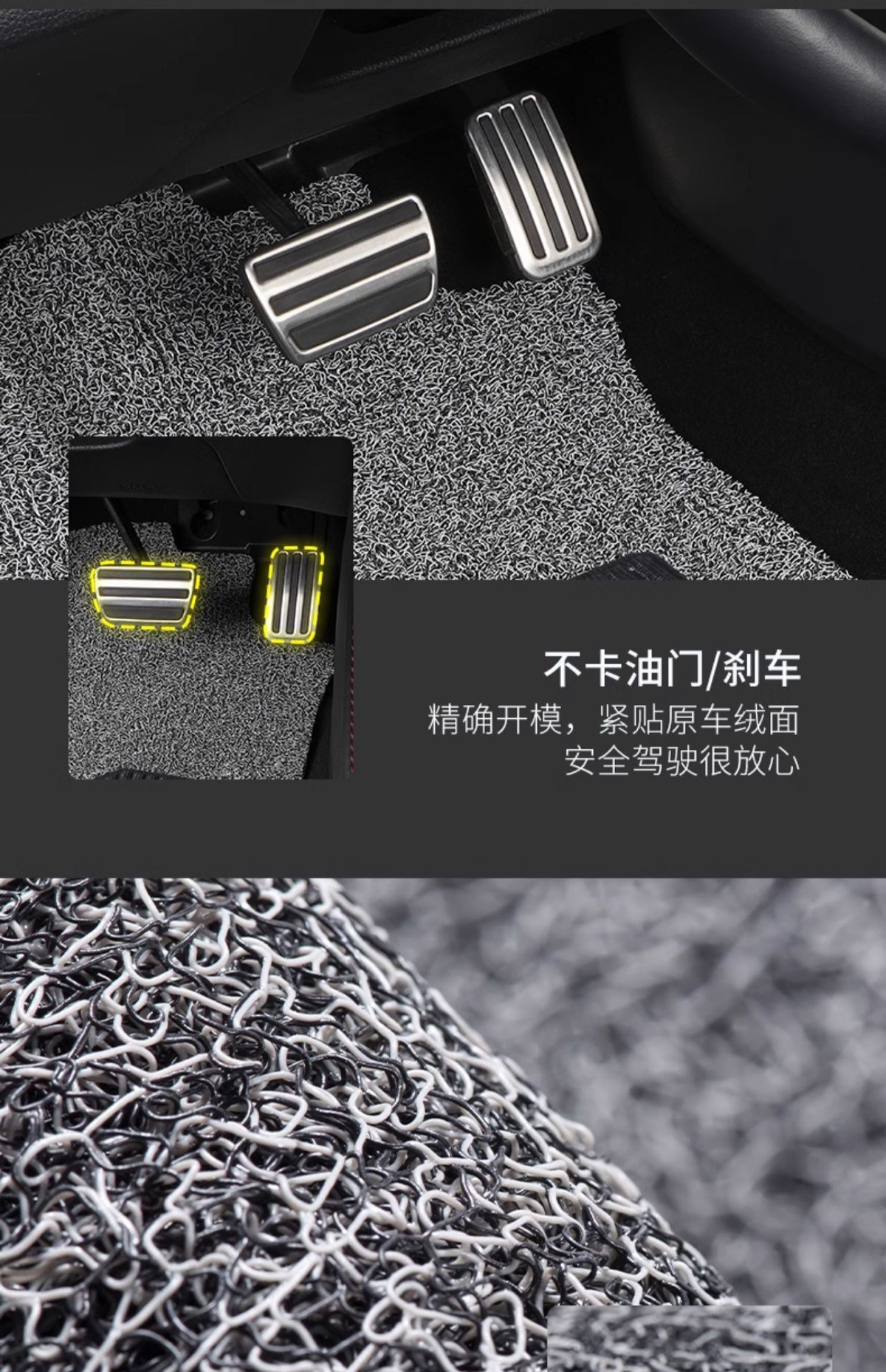 Suitable for Aion Aionv Five-Seat Wire Ring Floor Mats, Non-Slip, Wear-Resistant, Waterproof and Durable, Thickeneded Car-Specific Floor Mats