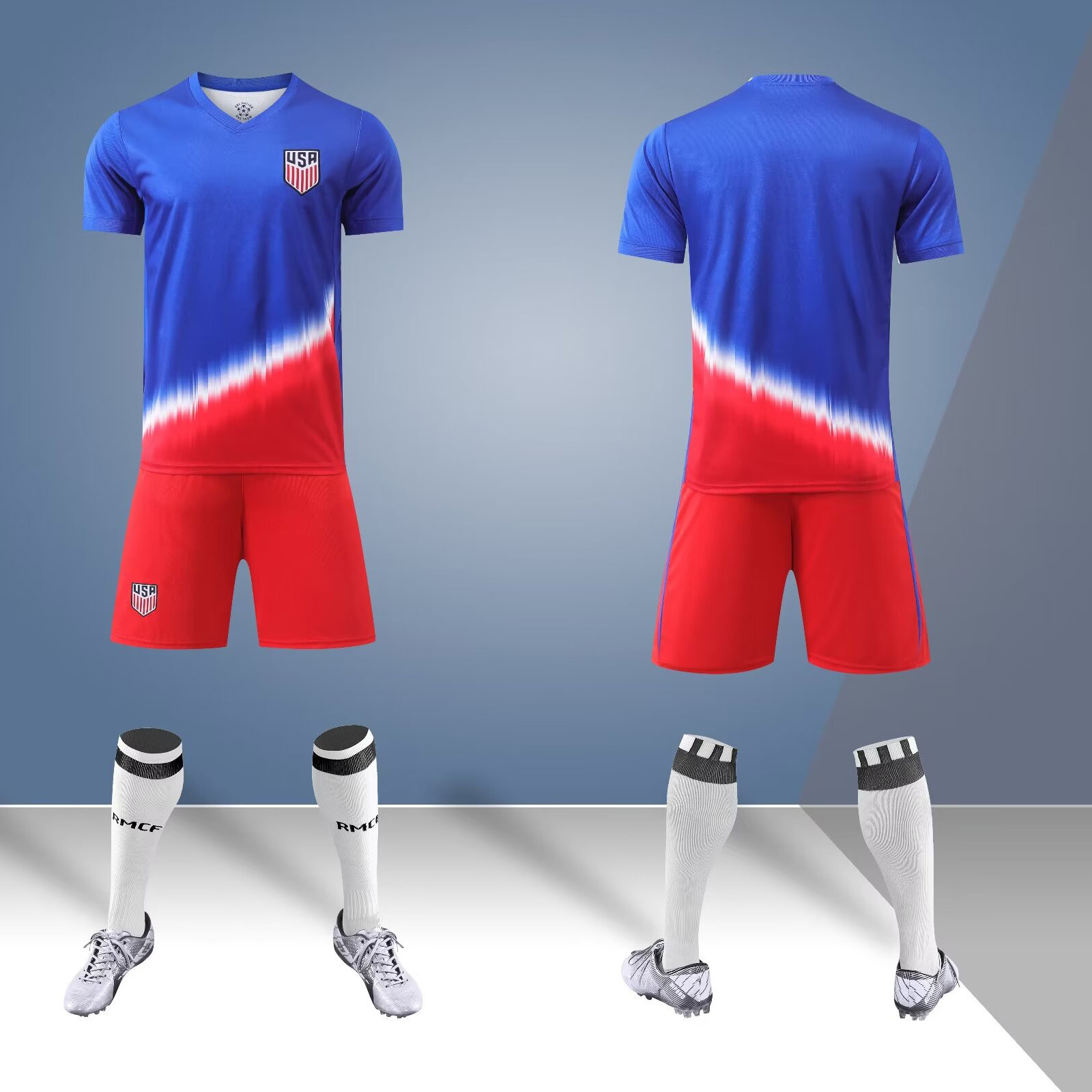 2425 juego de ropa de fútbol para adultos y niños Copa del Mundo Club de secado rápido para hombres y mujeres equipos de impresión de entrenamiento