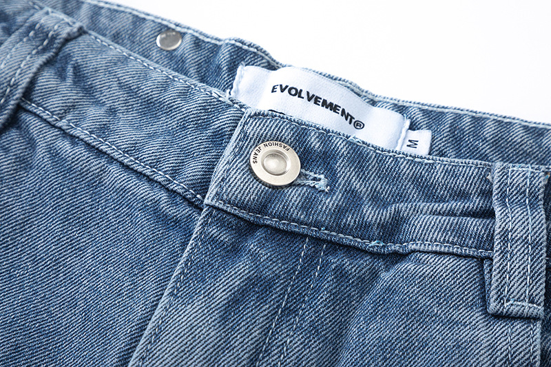 Men's Jeans High Quality Three Dimensional Split Design Trousers_voghion.com