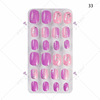 Nail stickers for manicure, children's fake nails, 24 pieces, ready-made product