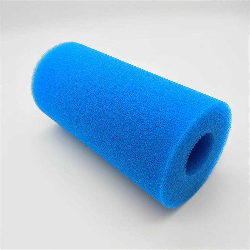 滚筒型海绵管子 空心防尘细孔聚氨酯发泡海绵 泳池清洁过滤海绵柱