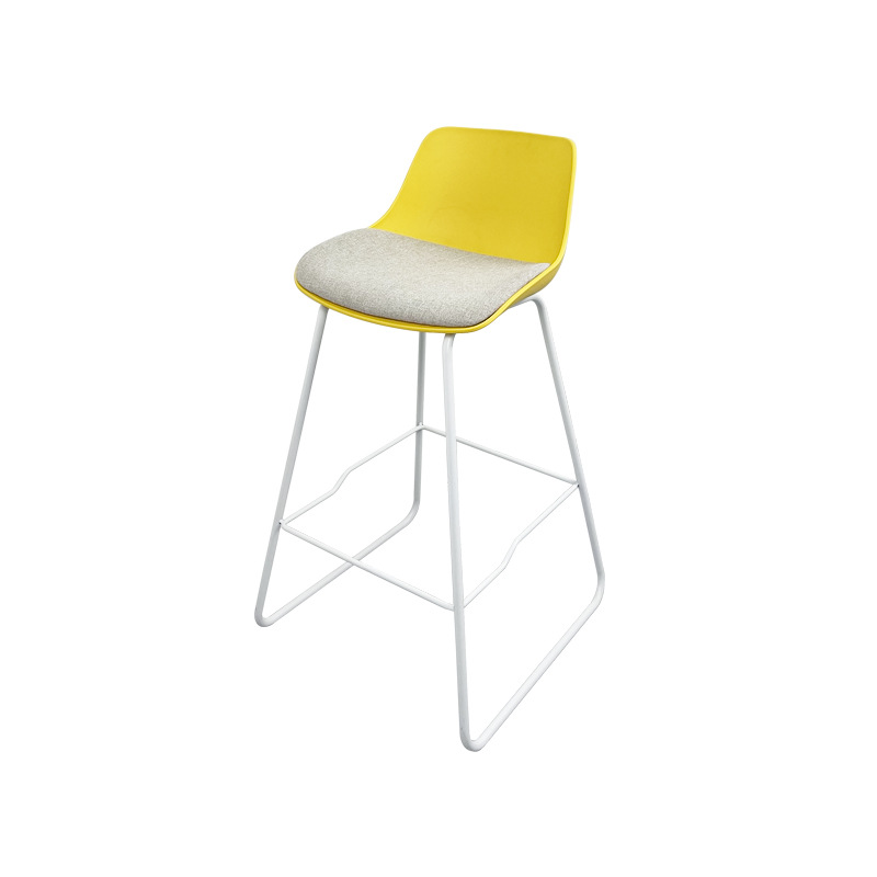 Fuente de fábrica moderna silla de bar de respaldo minimalista silla alta de hierro forjado bar recepción silla doméstica al por mayor