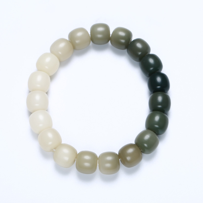 Gradient Bodhi Bracelet Pliable Temperament Handheld Manufacturer Bodhi Bracelet Wholesale White Jade Bodhi Hand Toy Bodhi Seed