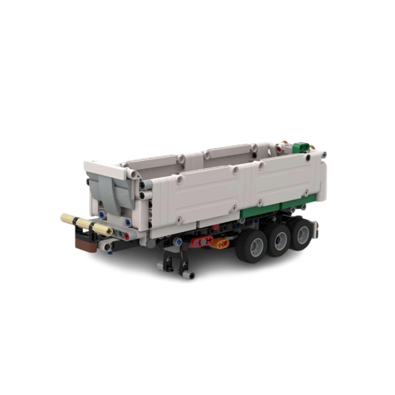 Building Block Toy Truck Trailer Model For Creative Assembly_voghion.com