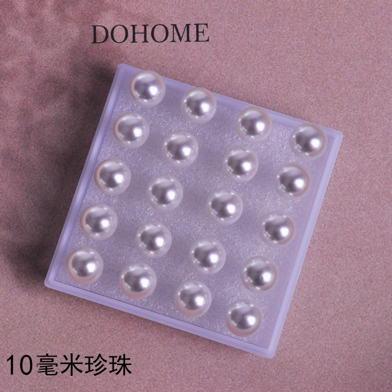 Pearl Stud Earrings Set, Plastic Faux Pearls, 4–10 mm, Boxed with Backings