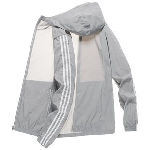 Sun Protection Clothing Men's Summer 2022 New Casual Large Size Hooded Jacket Coat Sun Protection Clothing Men's Skin Clothing Trendy