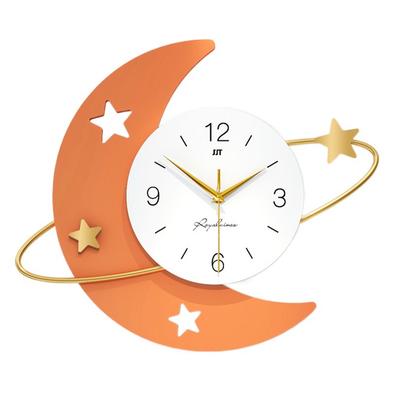 Reloj de pared sala de estar moda decoración del hogar reloj nórdico luz de lujo arte reloj de pared personalidad en línea rojo creativo reloj de pared