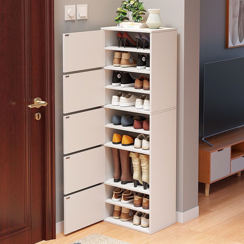 Narrow Shoe Cabinet for Home Entrance, Tall Standing Shoe Rack for Small Apartments, New Storage Cabinet, Simple Storage, Space-Saving, Wholesale