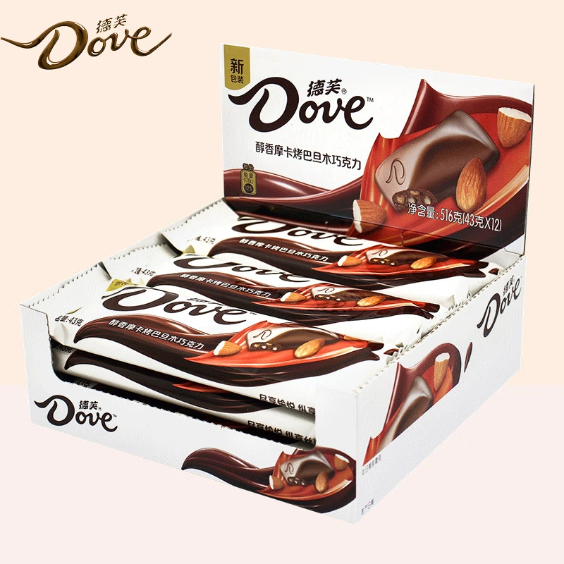 Шоколадный набор (Dove) 222 г — молочный и темный шоколад с различными вкусами, набор к Дню Святого Валентина