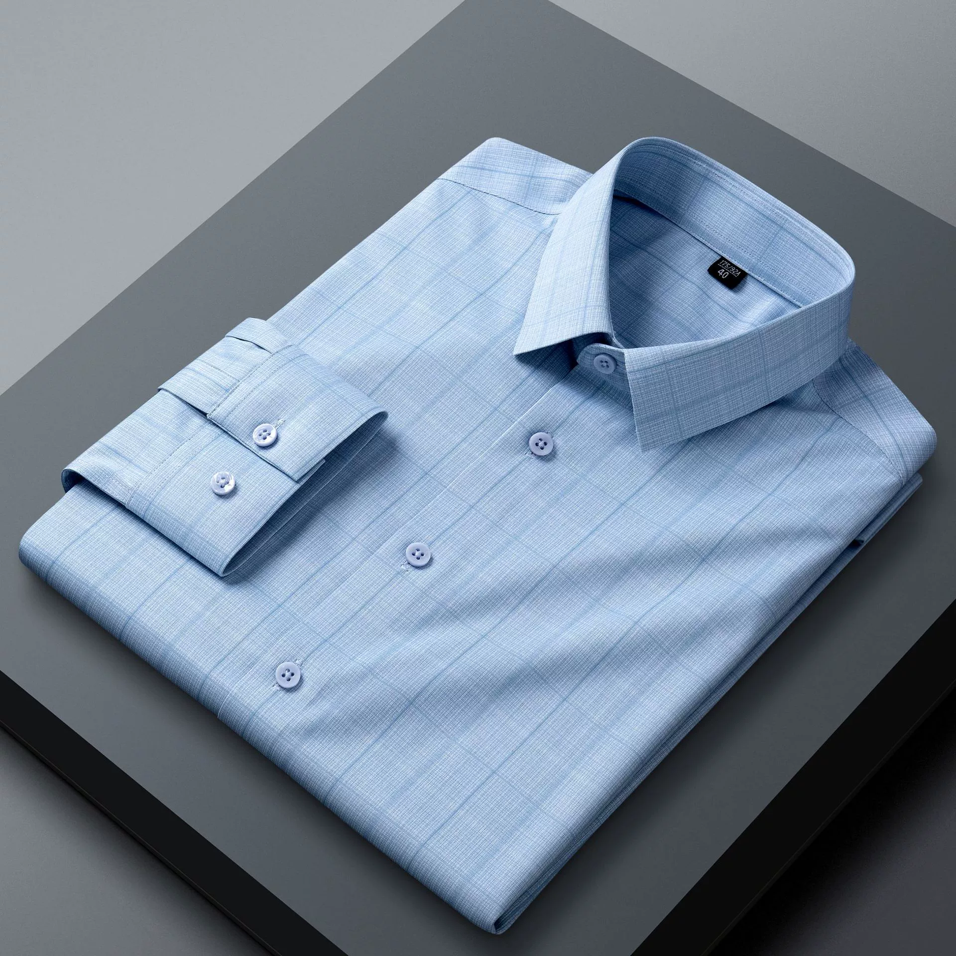 Новый стиль, эластичная бесшовная рубашка с длинными рукавами, шелковистая на ощупь и не требующая глажки, мужская рубашка, деловая повседневная тонкая рубашка с длинными рукавами