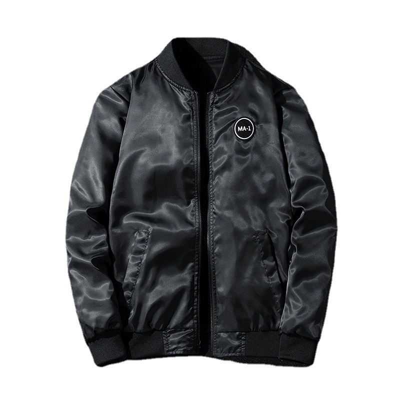Men's Clothing workwear jacket double sided wear autumn and winter ma1 pilot jacket men's embroidered baseball jacket large size_voghion.com