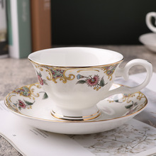 唐山骨瓷杯歐式咖啡杯碟高檔禮品紀念品水杯套裝馬克杯批發