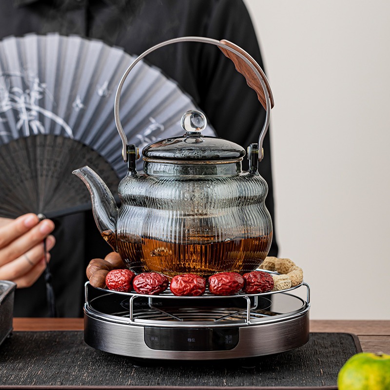 新款围炉煮茶神器电炉电陶炉煮茶炉套装泡茶玻璃室内蒸茶壶器全套