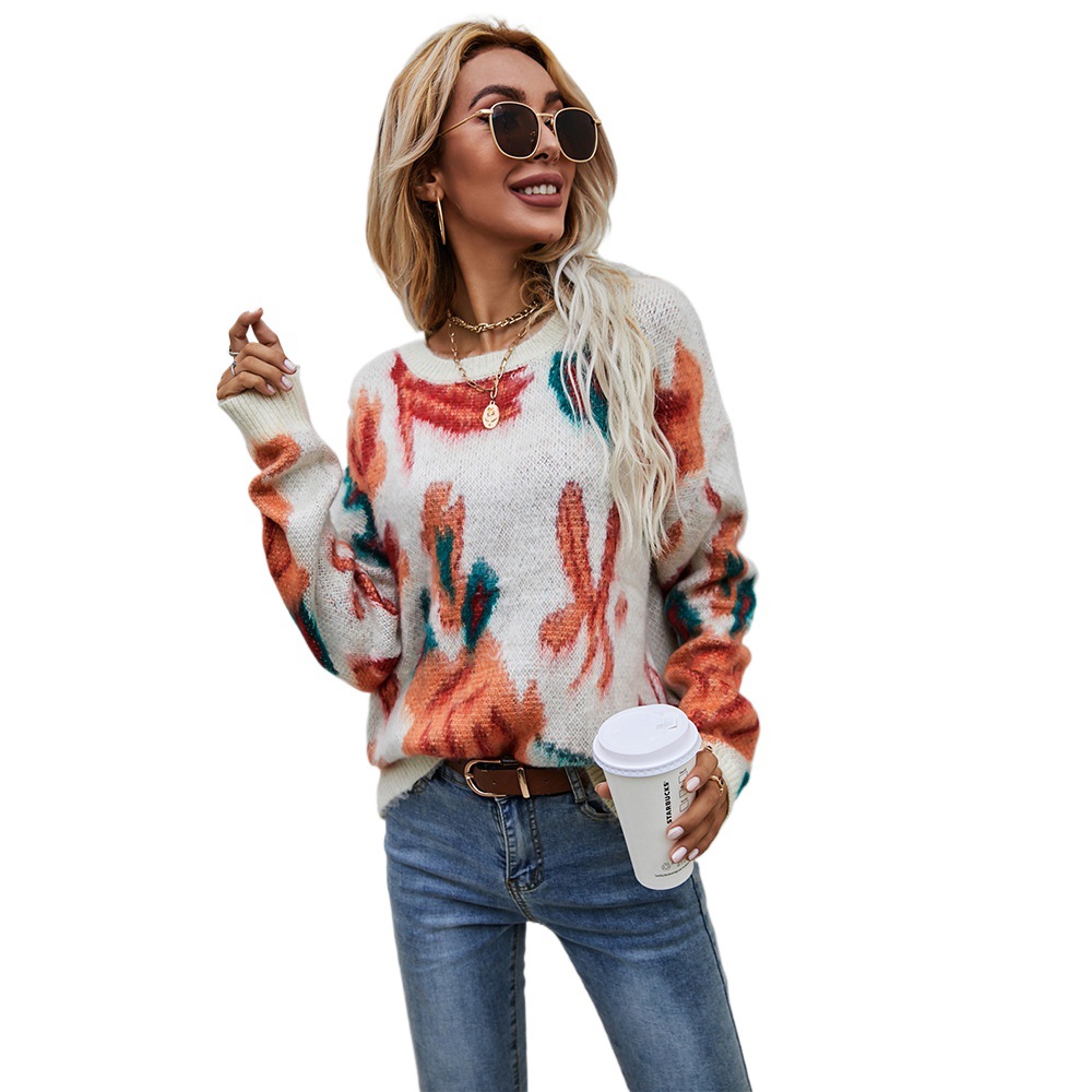 Suéter de Punto con Mangas de Murciélago para Mujer, Talla Grande, Estilo Patchwork, Personalidad a la Moda, Novedades de Primavera 2025, Amazon AliExpress