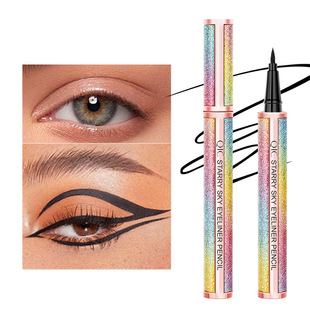 Qic Starry Sky Waterproof Eyeliner Pen Waterproof and Oil-Proof Non-Smudge Eyeliner Gel Pen Ultra-Fine Quick-Drying Liquid Eyeliner Pen Wholesale
