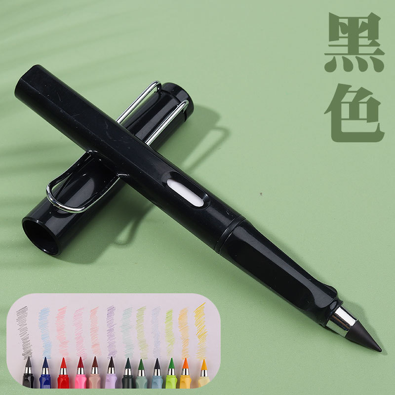 Puntas de lápices de colores eternas de alta tecnología al por mayor, duraderas y resistentes a roturas, no requieren afilado, lápices ergonómicos para estudiantes.