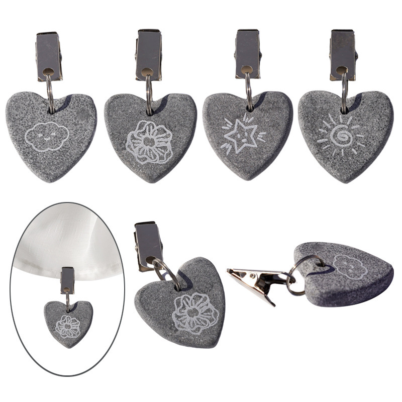 Pattern Gray Tablecloth Clip Tablecloth Pendant Tablecloth Clip Curtain Clip Outdoor Windproof Pendant Cross-Border Best-Selling Product