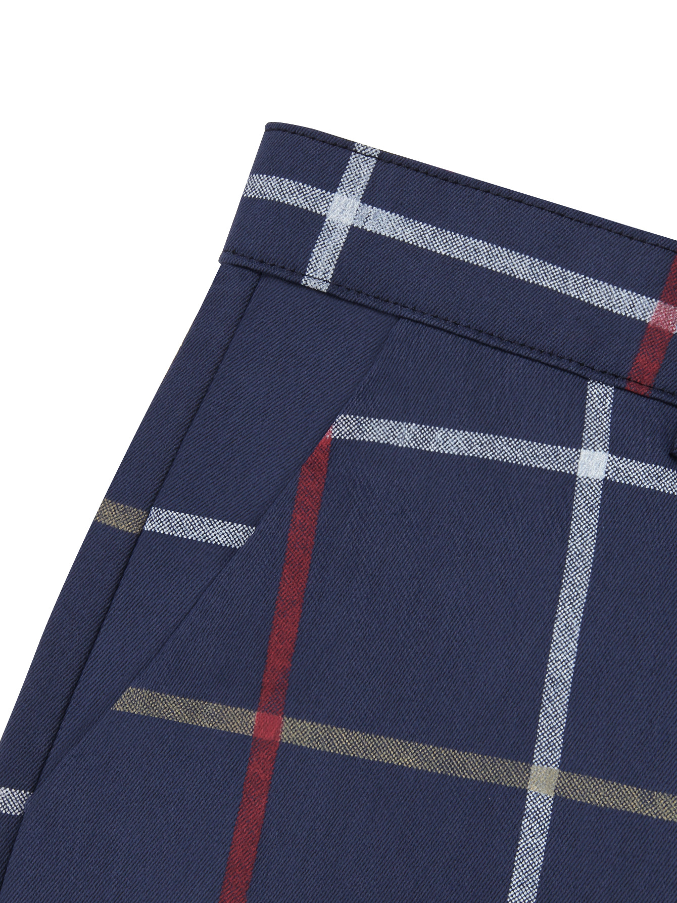 Pantaloni uomo a quadri slim fit pantaloni casual eleganti_voghion.com
