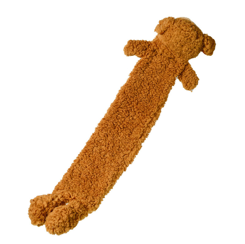 茶色の子犬の長いぬいぐるみの湯たんぽ秋の冬の暖かい全身の学生の女の子の暖かい手は取り外し可能で防爆します。|undefined