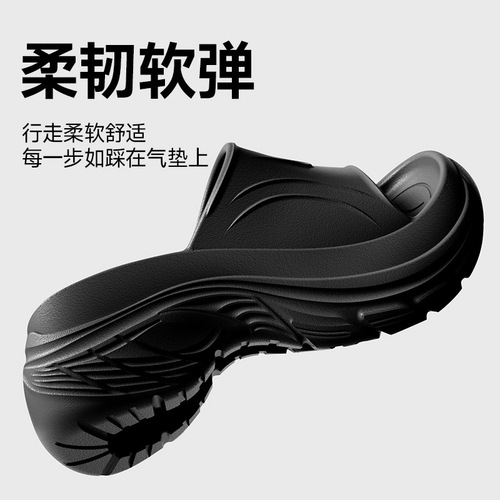 High Heel Slippers Women Summer Outdoor Beach Lightweight EVA Thick Bottom Slippers for Women New Style 