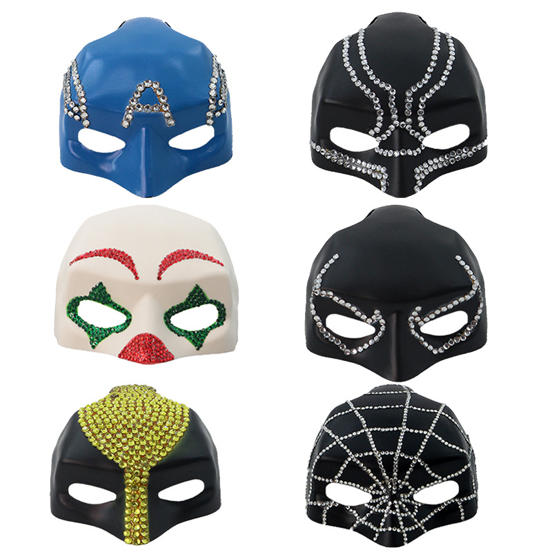 Halloween nuevos gatos Vengadores máscaras de diamantes personajes de Marvel cascos de murciélago artículos de mascotas divertidos