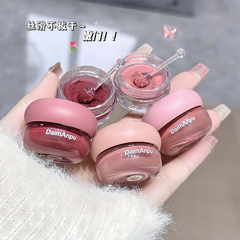 Korean-style Ceiling Mini Jam Lip Mud Velvet Matte Fog Face Low Security and Tender Sister Lip and Cheek Dual-purpose Cream