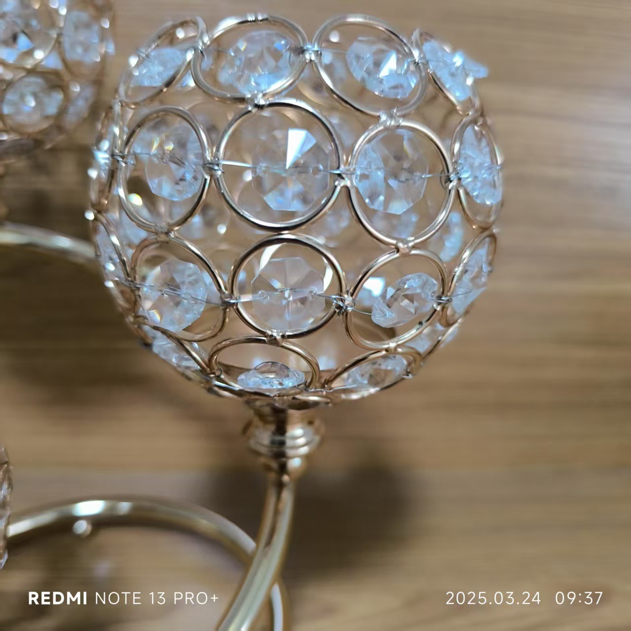 Candelabro de Cristal de 3 Brazos de Cristal K9 y Metal para Bodas, Hoteles y Mesa de Comedor image 5