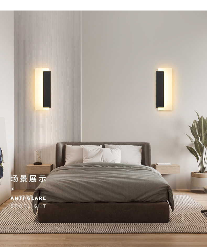 壁灯卧室客厅背景墙灯具现代简约楼梯过道创意灯墙壁灯床头灯批发-阿里巴巴