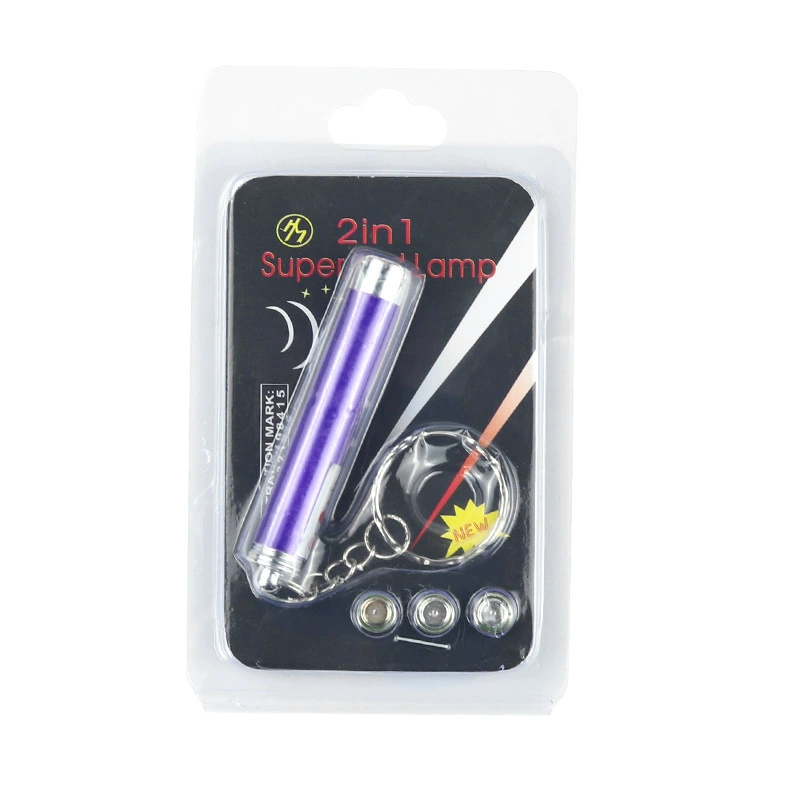 Интерактивная лазерная игрушка-удочка для кошек, USB/брелок, перезаряжаемая, случайный цвет