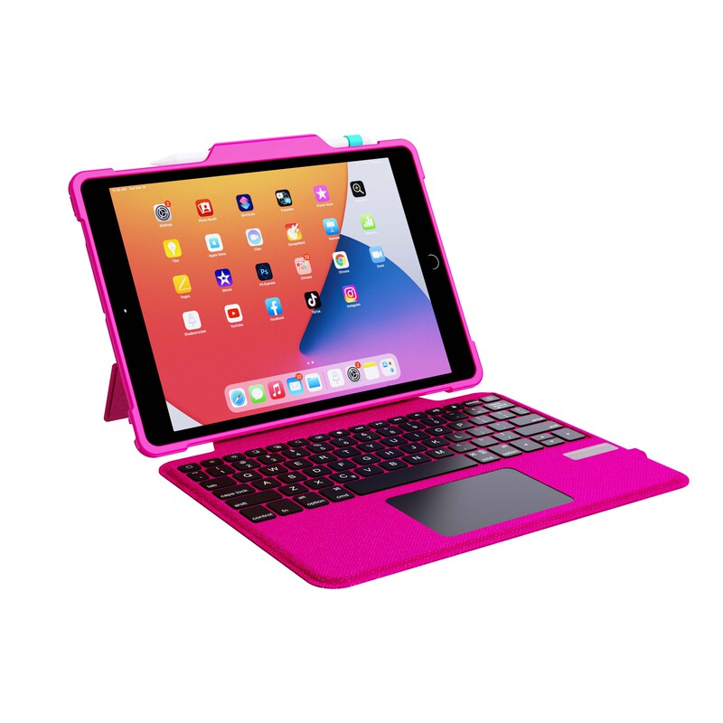 iPad Bluetooth keyboard acrylic transparent protective case with touch pad for 10.9 inch iPad