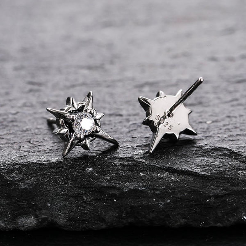 Men's S925 Sterling Silver Vintage Minimalist Brooch For Suits_voghion.com