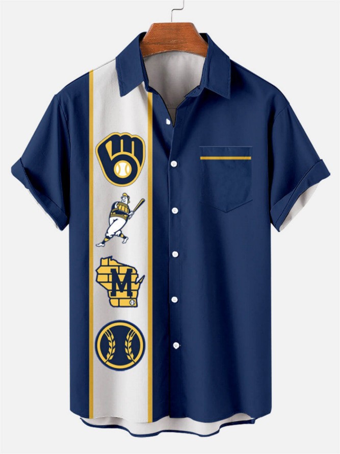 Hombres jóvenes europeos y americanos vacaciones verano transfronterizo digital 2024 estampado de playa camisa de vacaciones moda masculina