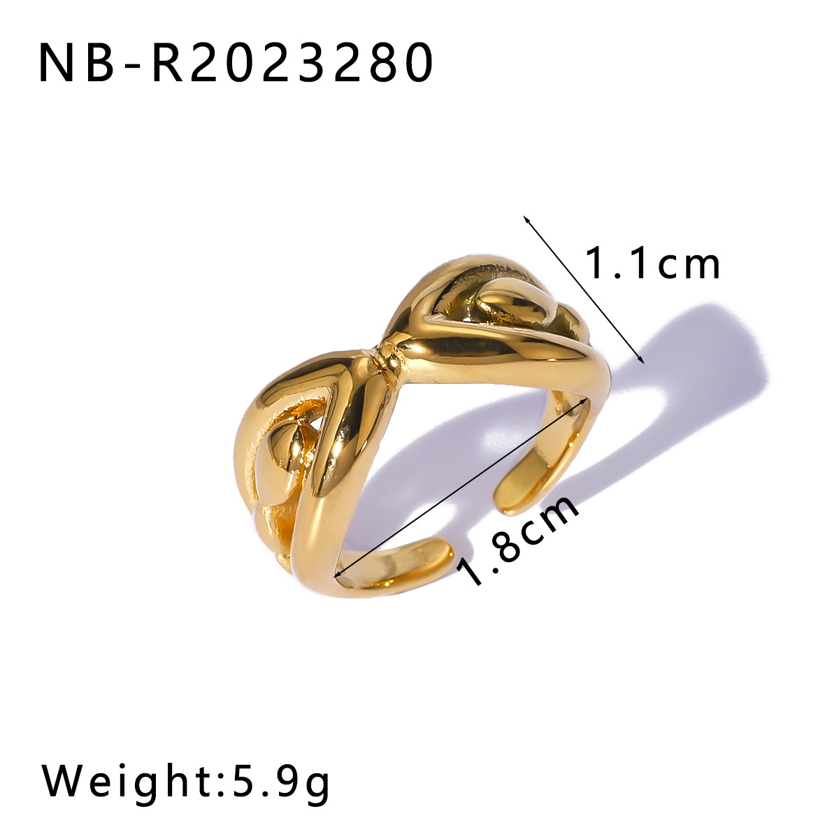 304 Stainless Steel Material Cross, Starfish, Eye Pattern Wholesale Jewelry Casual Elegant Lady Starfish Titanium Steel Plating Open Rings