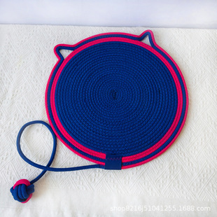 Cross-Border Summer Woven Cat Scratching Mat, Scratch-Resistant and Wear-Resistant Cat Self-Pleasure Ball Mat, Sleeping Mat, Cat Scratching Board