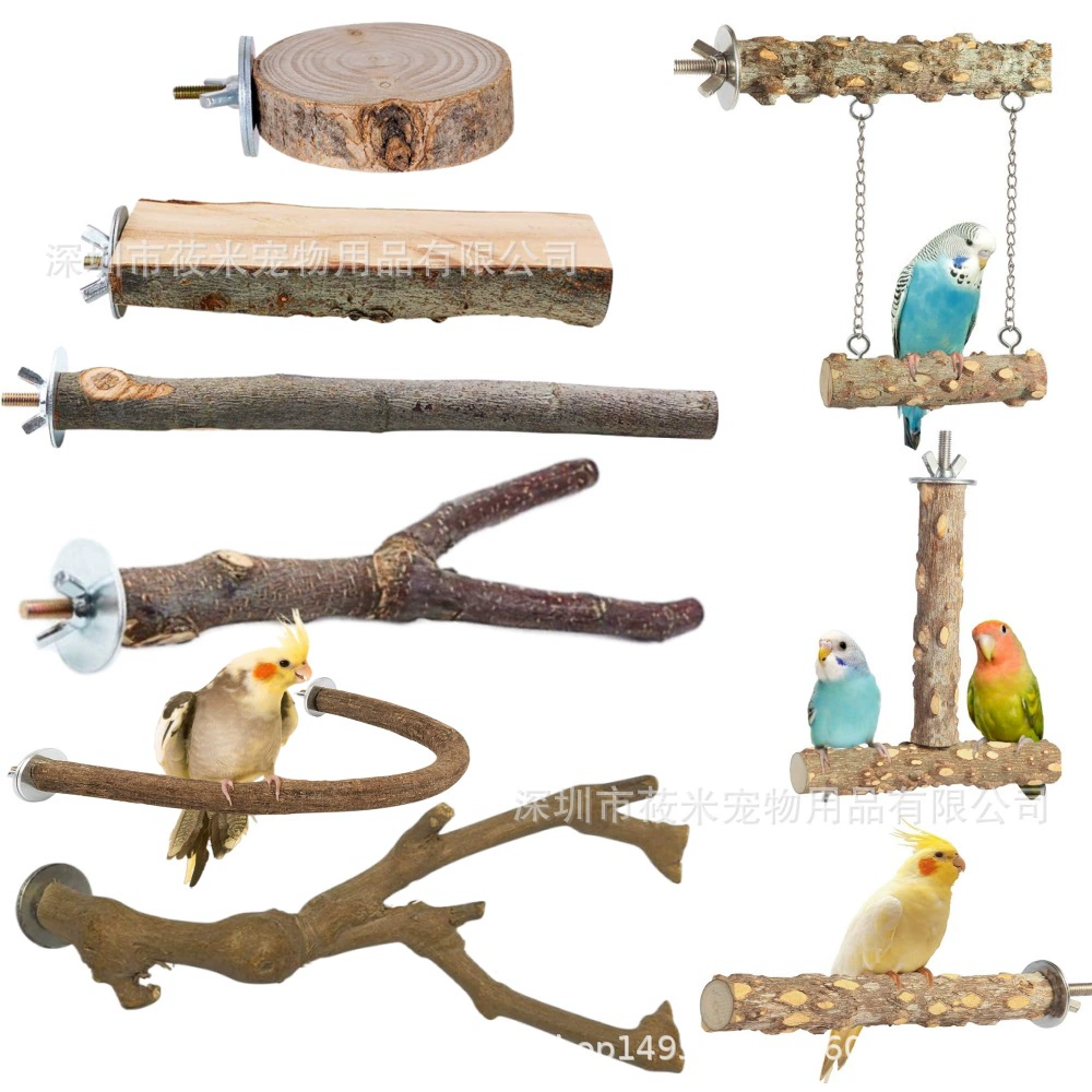 Трансграничные DIY бревна комбинированные игрушки перца дерева яблочного дерева винограда деревянная станция палка двудольная вилка ветка деревянная платформа