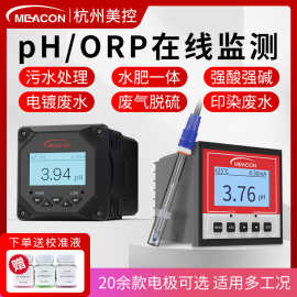 酸碱在线监测ph计工业污水ph检测电极探头orp测试仪ph分析仪 ph计