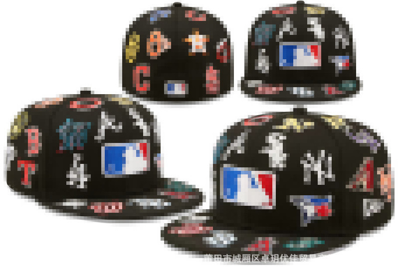 新款L-A N-Y棒球帽字母刺绣嘻哈帽尺寸帽时尚帽子Fitted cap T-38|undefined