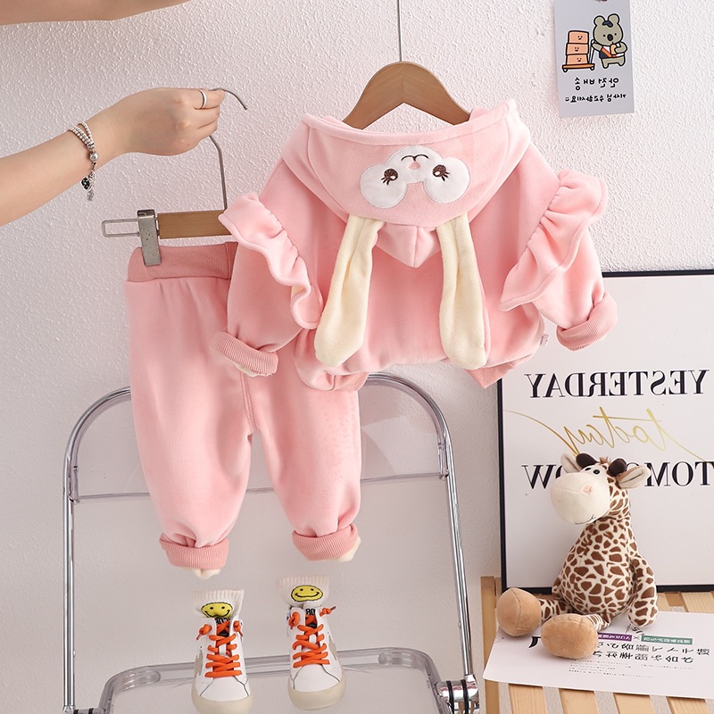 女童网红秋冬套装2025新款冬装时髦儿童装春季洋气宝宝加外贸代发