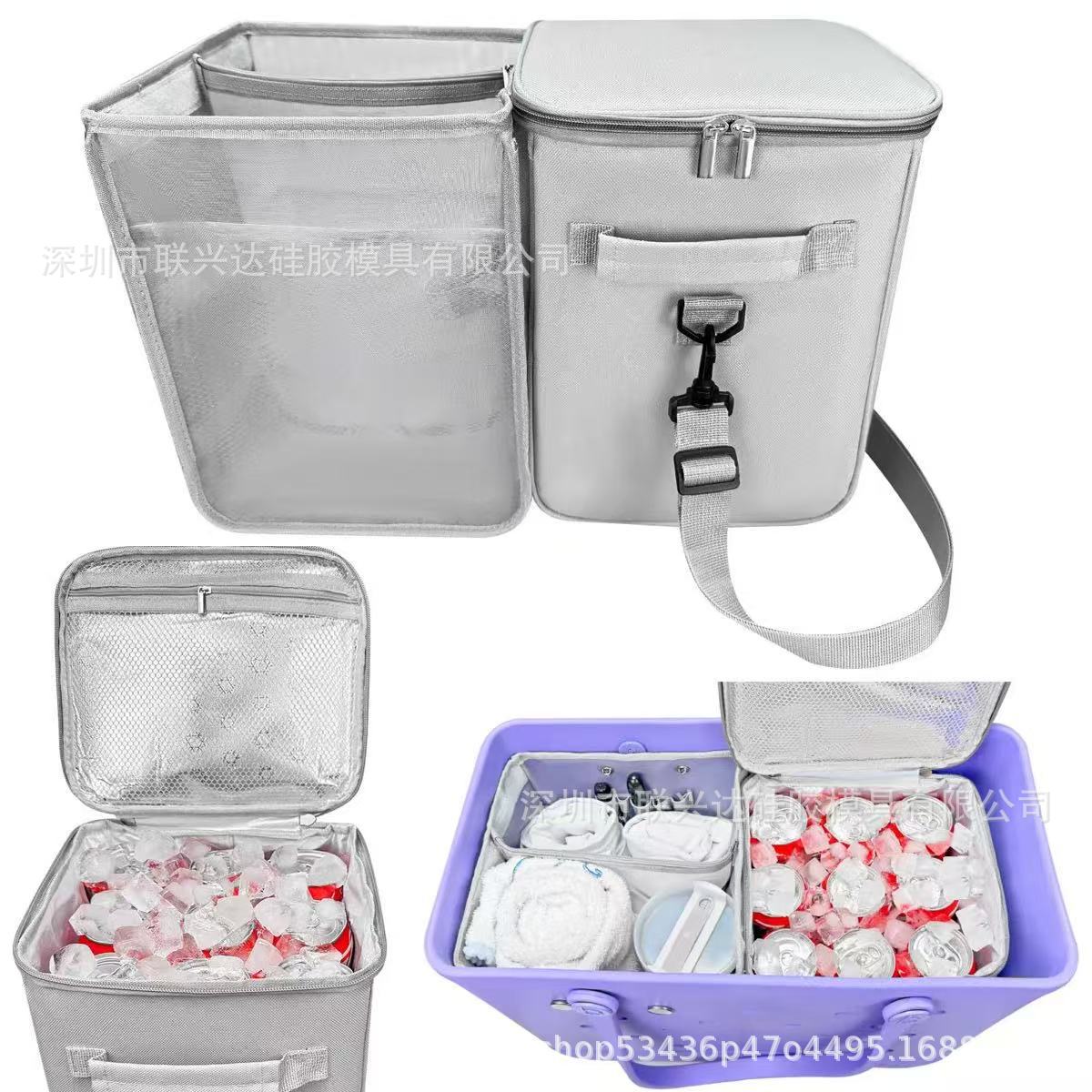 Organizador Térmico Interno para Bolso 2 en 1 de Nailon Impermeable y Aislante Térmico
