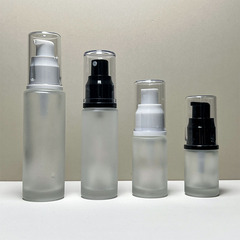 現品50ml押圧ローションボトル30mlガラス分注ボトル化粧品分注ボトル20ml蒙砂スプレーボトル