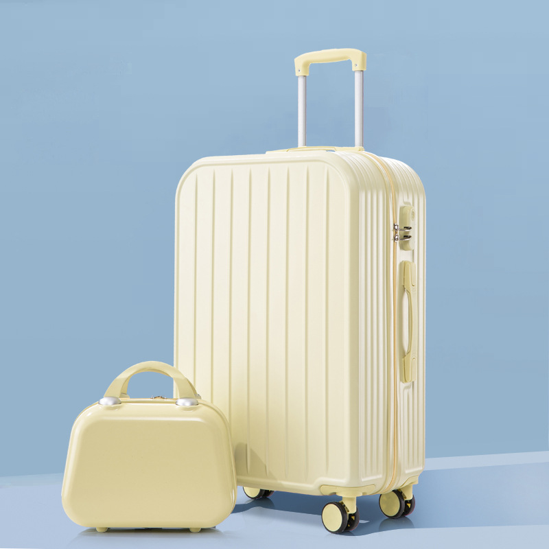 Maleta de tracción para hombres de viaje contraseña maleta de cuero de gran capacidad maleta para mujeres nuevo color gradiente estudiantes de alto valor facial